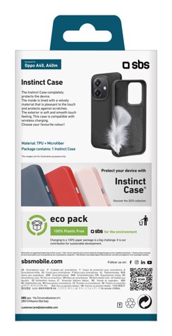 SBS Instinct Cover Nero OPPO S 40/40M 