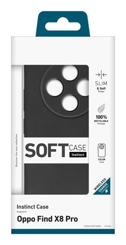 SBS Instinct Cover Nero OPPO FIND X 8 PRO  