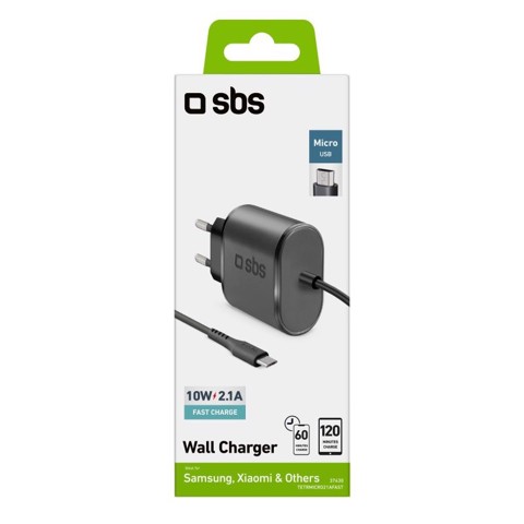 SBS Kit caricatore: caricabatterie 20 Watt con Power Delivery e cavo USB-C a USB-C incluso