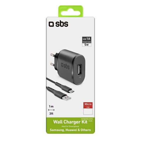 SBS Kit di ricarica Micro USB da viaggio