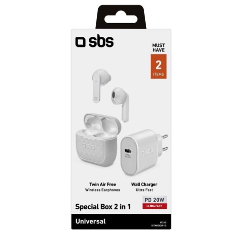 SBS KITAUDIOIP13 mobile phone starter kit Bianco