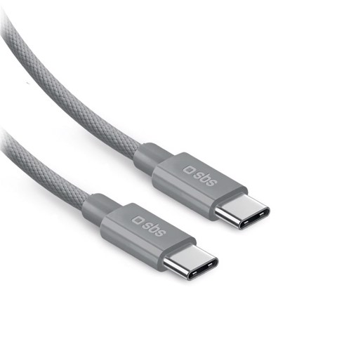 SBS LACABLEBRDTCC2M100G cavo USB USB 2.0 2 m USB C 0,48 Gbit/s 100 W Grigio