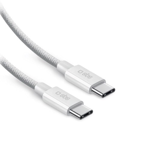 SBS LACABLEBRDTCC2M100W cavo USB USB 2.0 2 m USB C 0,48 Gbit/s 100 W Bianco