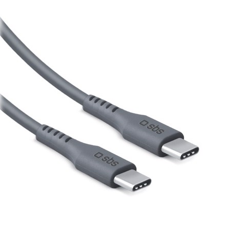 SBS LACABLETCC2M60G cavo USB USB 2.0 2 m USB C 0,48 Gbit/s 60 W Grigio