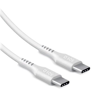 SBS LACABLETCC2M60W cavo USB USB 2.0 2 m USB C 0,48 Gbit/s 60 W Bianco
