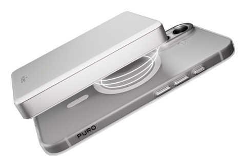 SBS LCD Pure Power Mag Polimeri di litio (LiPo) 10000 mAh Carica wireless Bianco
