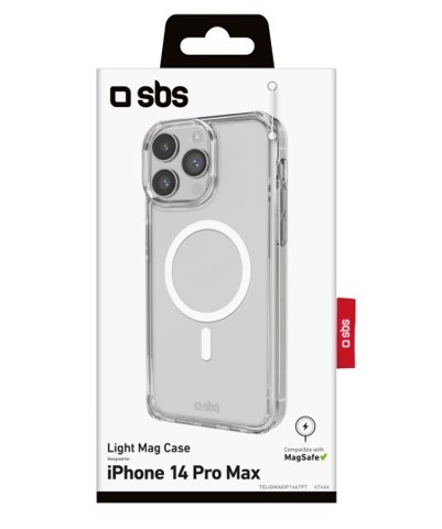 SBS Light Mag custodia per cellulare 17 cm (6.7") Cover Trasparente