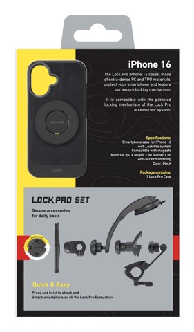 SBS LockPro custodia per cellulare 15,5 cm (6.1") Cover Nero