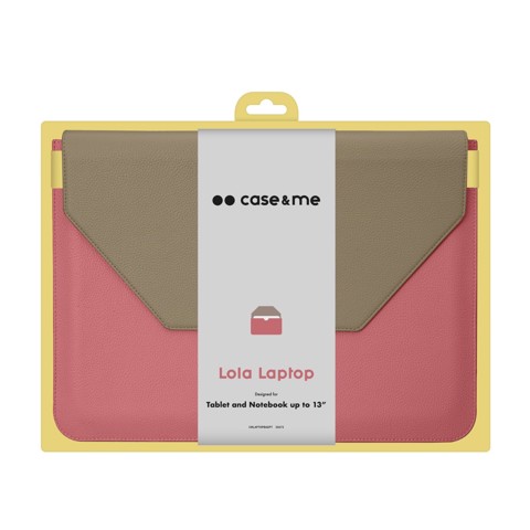 SBS Lola borsa per notebook 33 cm (13") Custodia a tasca Rosa, Grigio talpa
