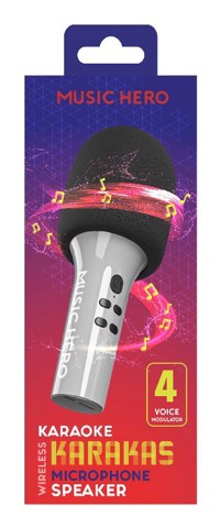 SBS MHMICPARTYK microfono Nero, Grigio Microfono per karaoke