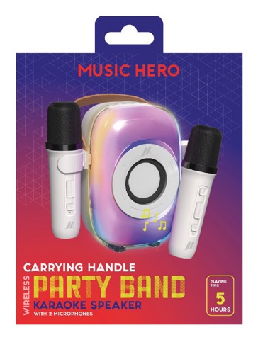 SBS MHSPPARTYBANDW sistema di karaoke Portatile Wireless