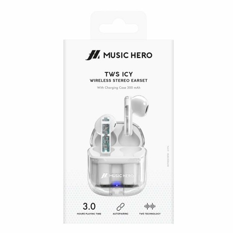SBS Music Hero Auricolare True Wireless Stereo (TWS) In-ear Musica e Chiamate Bluetooth Bianco