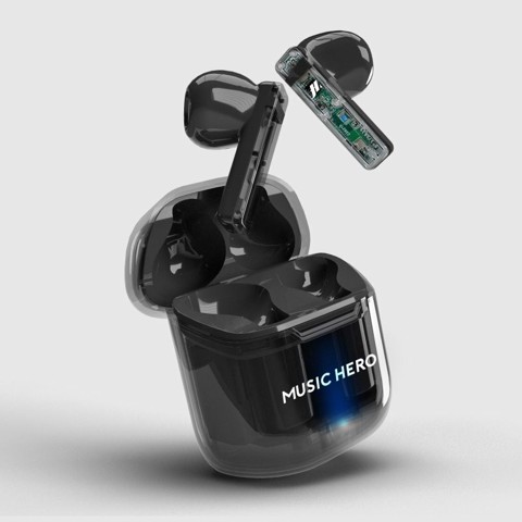 SBS Music Hero Auricolare True Wireless Stereo (TWS) In-ear Musica e Chiamate Bluetooth Nero