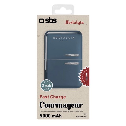 SBS Power bank da 5000 mAh Courmayeur