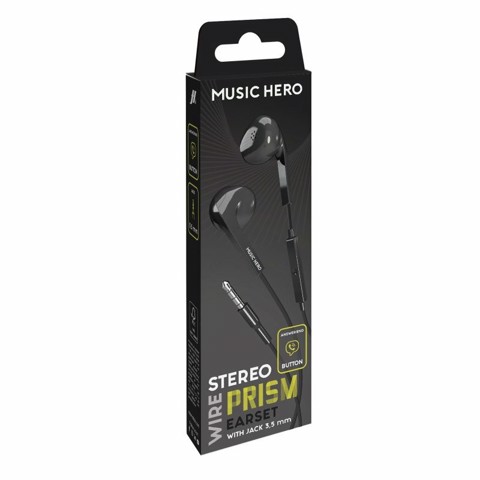 SBS Prism Auricolare Cablato In-ear Musica e Chiamate Nero