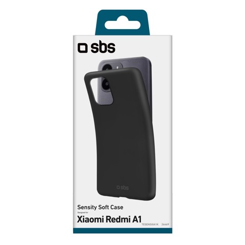 SBS Sensity custodia per cellulare 16,6 cm (6.52") Cover Nero