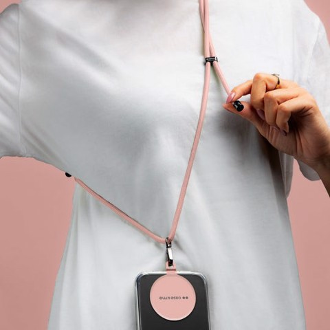 SBS Simply Lace - Laccio universale per smartphone con placchetta Pink