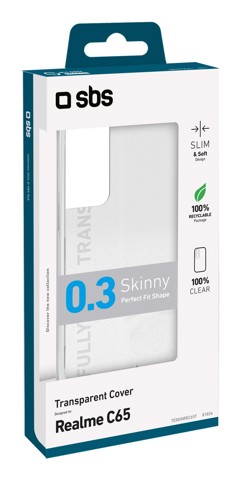 SBS Skinny custodia per cellulare 16,9 cm (6.67") Cover Trasparente