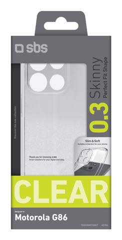 SBS Skinny custodia per cellulare 16,9 cm (6.67") Cover Trasparente per motorola g86