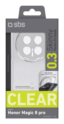 SBS Skinny custodia per cellulare 17 cm (6.71") Cover Trasparente