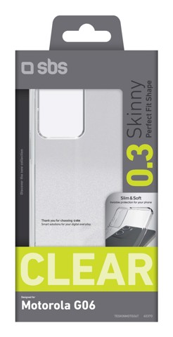 SBS Skinny custodia per cellulare 17,5 cm (6.88") Cover Trasparente per motorola g06