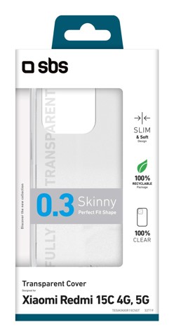 SBS Skinny Cover Trasparente xiaomi redmi 15c