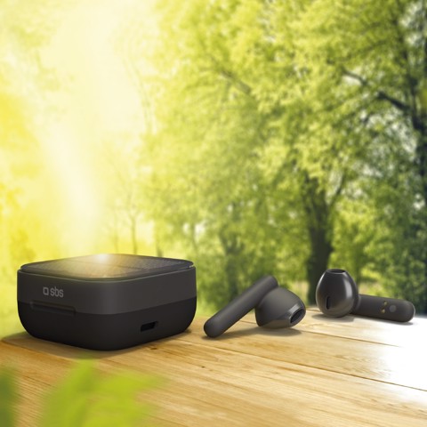 SBS Solar Twin Kobo Auricolare True Wireless Stereo (TWS) In-ear Musica e Chiamate Nero