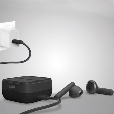 SBS Solar Twin Kobo Auricolare True Wireless Stereo (TWS) In-ear Musica e Chiamate Nero