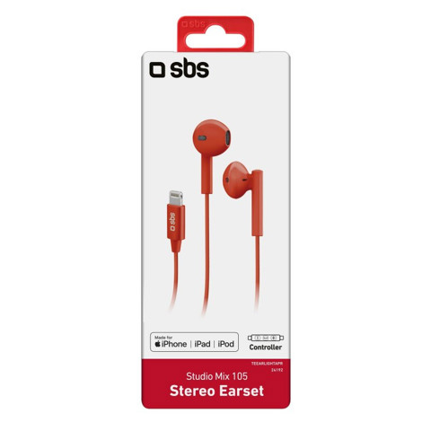 SBS Studio Mix 105 Cuffie Auricolare Rosso