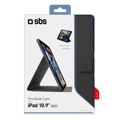 SBS TABKPROIPAD22K custodia per tablet 27,7 cm (10.9") Custodia a libro Nero