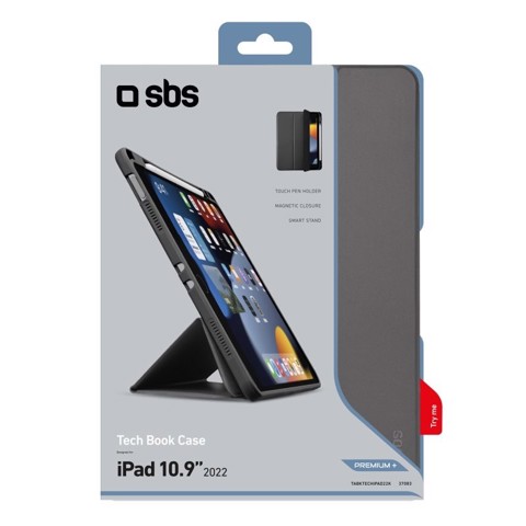 SBS TABKTECHIPAD22K custodia per tablet 27,7 cm (10.9") Cover Nero