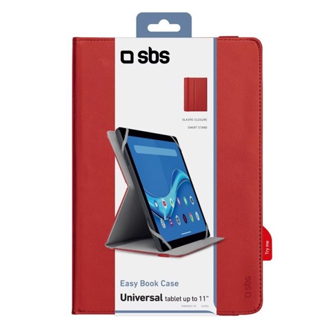 SBS TABKUNI11R custodia per tablet 27,9 cm (11") Custodia a libro Rosso