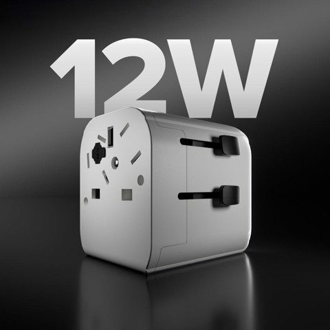 SBS TEADAPTEUNND adattatore per presa di corrente Universale Bianco