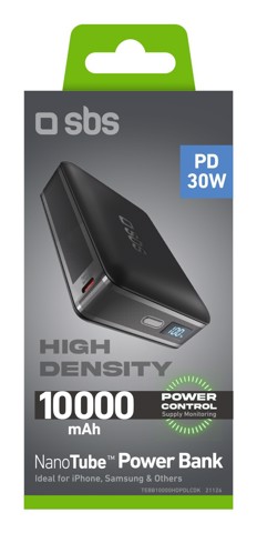 SBS TEBB10000HDPDLCDK batteria portatile Polimeri di litio (LiPo) 10000 mAh Nero