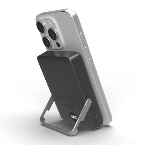 SBS TEBB10000MAGSTAND batteria portatile 10000 mAh Carica wireless Nero