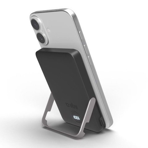 SBS TEBB5000MAGSTAND batteria portatile 5000 mAh Carica wireless Nero