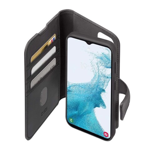 SBS TEBKDETSAA23K custodia per cellulare 16,8 cm (6.6") Custodia a borsellino Nero