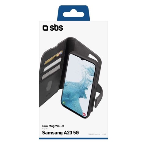 SBS TEBKDETSAA23K custodia per cellulare 16,8 cm (6.6") Custodia a borsellino Nero