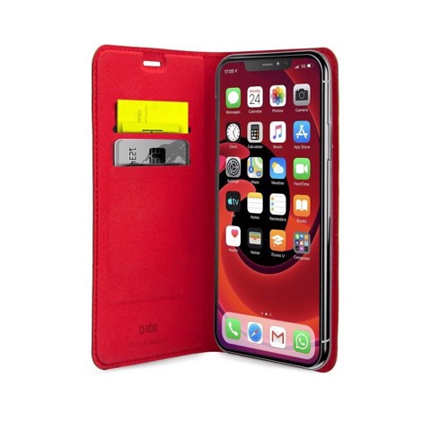 SBS TEBKLITEIP6119R custodia per cellulare 15,5 cm (6.1") Custodia a libro Rosso