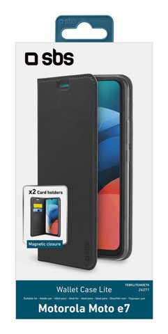 SBS TEBKLITEMOE7K custodia per cellulare 16,5 cm (6.5") Custodia a borsellino Nero