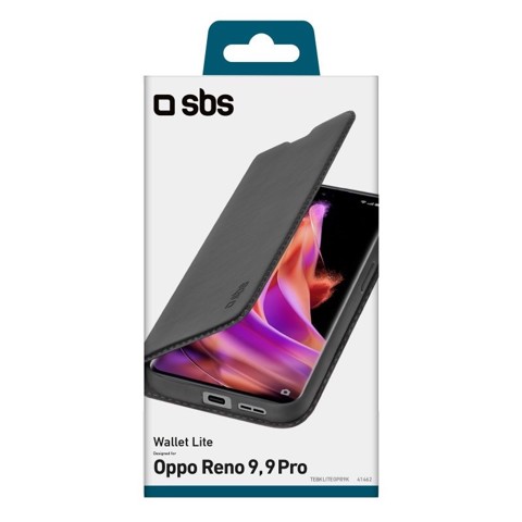 SBS TEBKLITEOPR9K custodia per cellulare 17 cm (6.7") Custodia a borsellino Nero