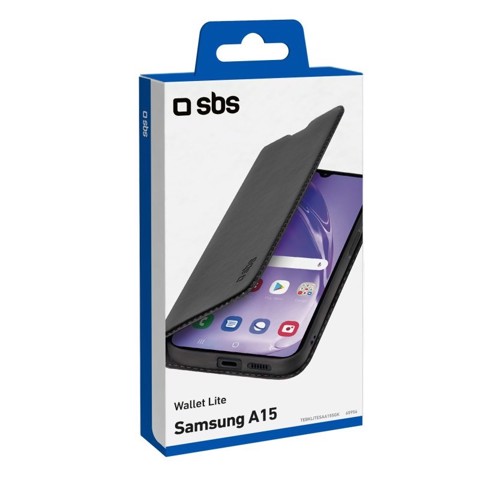 SBS TEBKLITESAA155GK Cover wallet samsung a15 nero