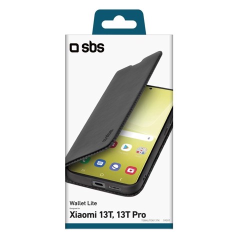 SBS TEBKLITEXI13TK custodia per cellulare 16,9 cm (6.67") Custodia a borsellino Nero