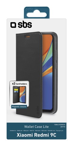 SBS TEBKLITEXIR9CK custodia per cellulare 16,6 cm (6.53") Custodia a borsellino Nero