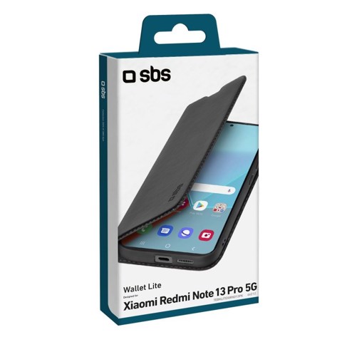 SBS TEBKLITEXIRNO13PK custodia per cellulare 16,9 cm (6.67") Custodia a borsellino Nero