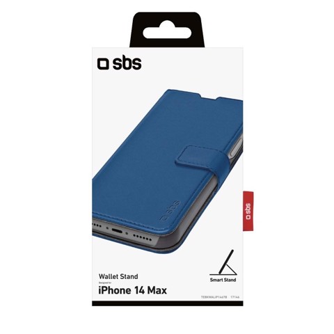 SBS TEBKWALIP1467B custodia per cellulare 17 cm (6.7") Custodia a borsellino Blu