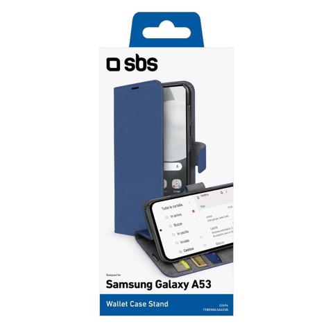 SBS TEBKWALSAA53B custodia per cellulare 16,5 cm (6.5") Cover Blu
