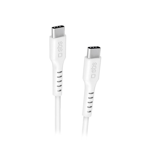 SBS TECABLE15TCC100W cavo USB 1,5 m USB C 0,48 Gbit/s 100 W Bianco