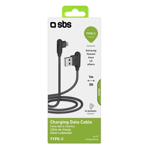 SBS TECABLE90TCK cavo USB USB 2.0 1 m USB A USB C Nero