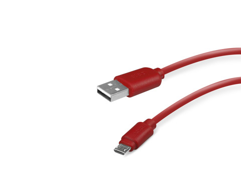 SBS TECABLEMICROR cavo USB 1 m USB 2.0 USB A Micro-USB B Rosso